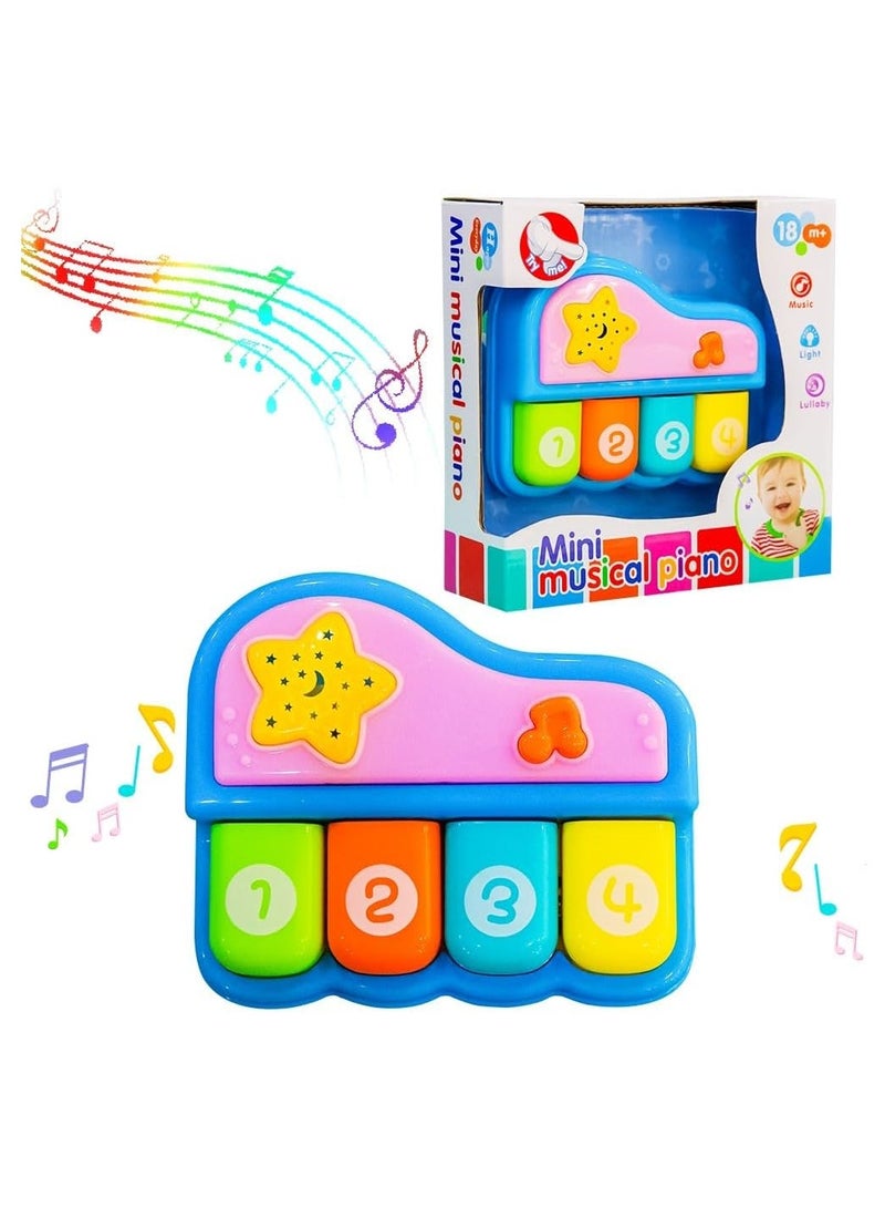 UKR Mini Musical Baby Piano – Sound & Light Musical Instrument for Toddlers (Blue) – Fun Early Music Experience - Image 5