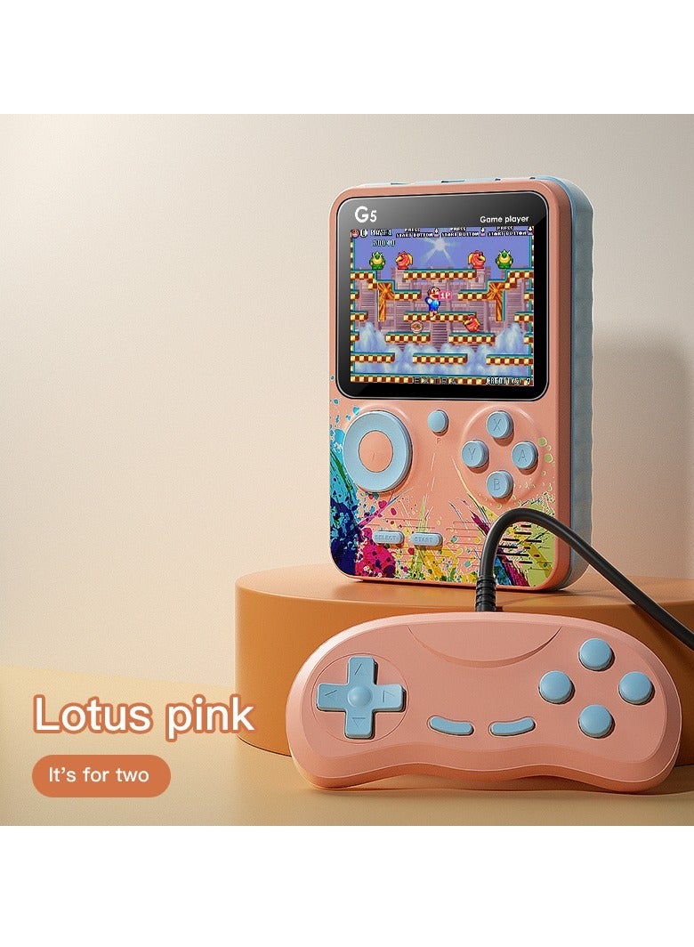 G5 Handheld Retro Video Game Console with Hundreds of Preloaded Classic Video Game Pink - Image 2