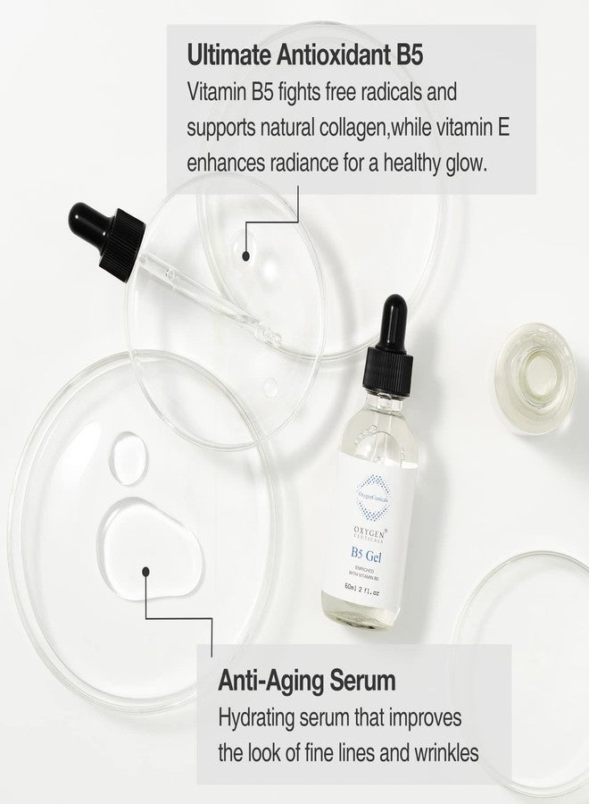 OxygenCeuticals B5 Gel – Hydrating Serum with Vitamin B5 (Panthenol), Hyaluronic Acid & Adenosine, Moisturizing & Anti-Wrinkle Care for Healthy, Elastic Skin. 2.02 fl.oz (60ml) - Image 3