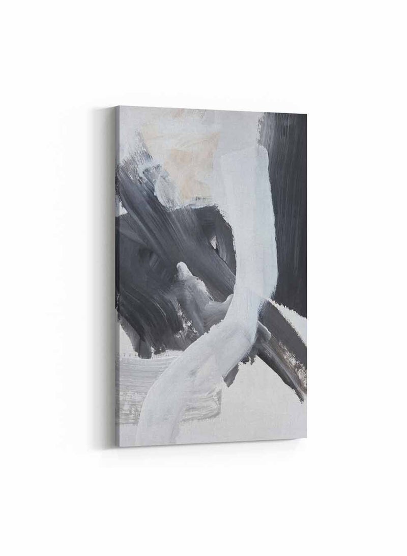 لوحة كانفاس على إطار خشبي، تصميم فن تجريدي، للمنزل، غرفة المعيشة، المكتب، الديكور - Image 1