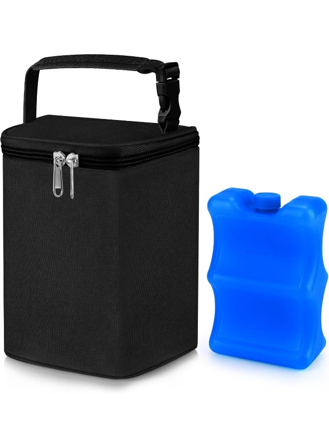 Accmor Baby Bottle Cooler Tote Bags with Ice Pack, Insulated Breastmilk Cooler Bag - Image 1