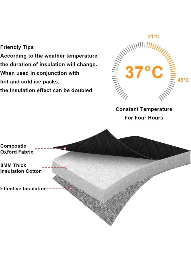 Accmor Baby Bottle Cooler Tote Bags with Ice Pack, Insulated Breastmilk Cooler Bag - Image 5