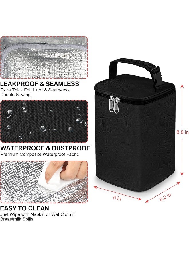 Accmor Baby Bottle Cooler Tote Bags with Ice Pack, Insulated Breastmilk Cooler Bag - Image 3