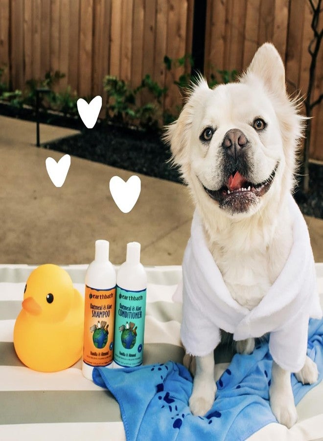 earthbath Oatmeal & Aloe Dog Shampoo and Conditioner Set - Oatmeal Shampoo & Conditioner for Dogs, Itchy, Dry Skin Relief, Pet Wash, Made in USA - Vanilla & Almond, 16 Oz (2 Sets) - Image 5