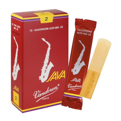 Vandoren SR262R Alto Sax JAVA Red Reeds Strength 2; Box of 10 - Image 1