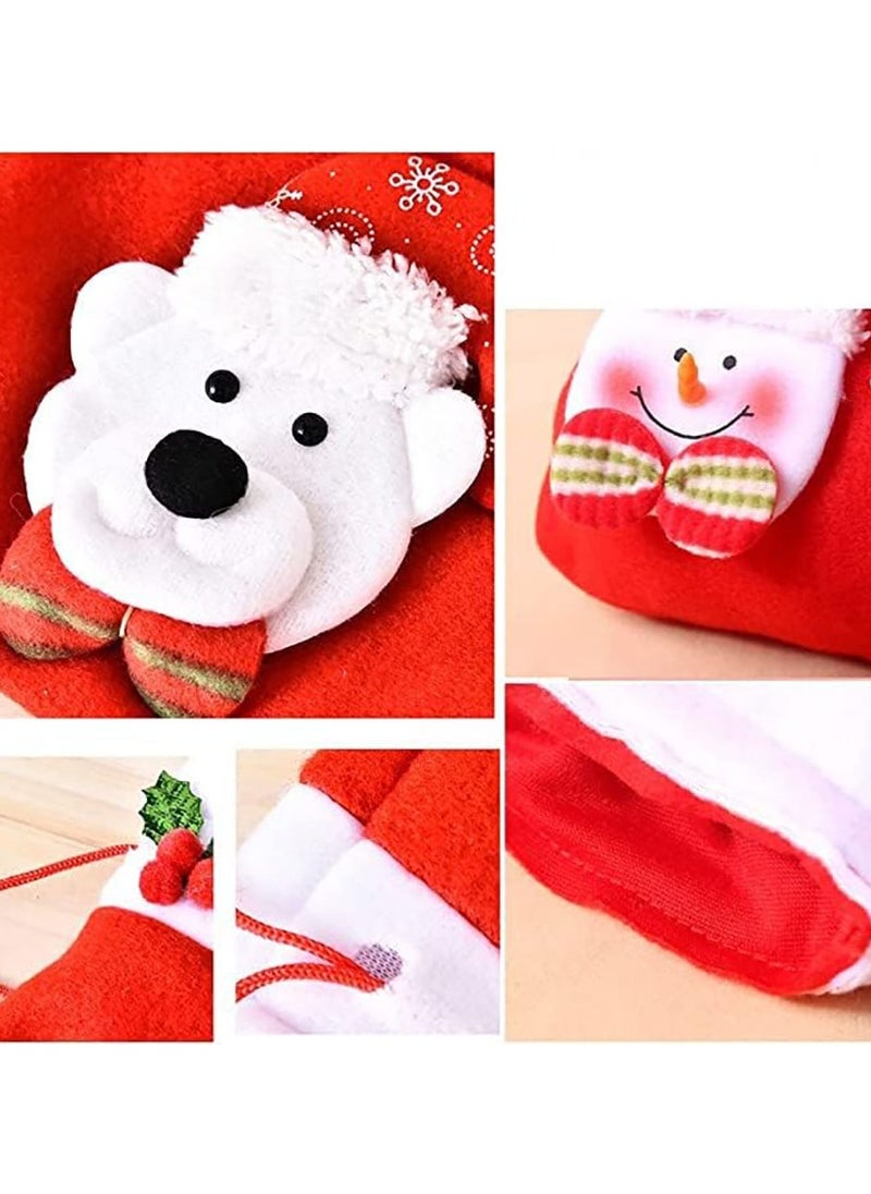 Generic - Gift Bags Drawstring Packaging Bags for Holiday Decoration Gift Party Favor Packaging Christmas (3 Pieces) - Image 1