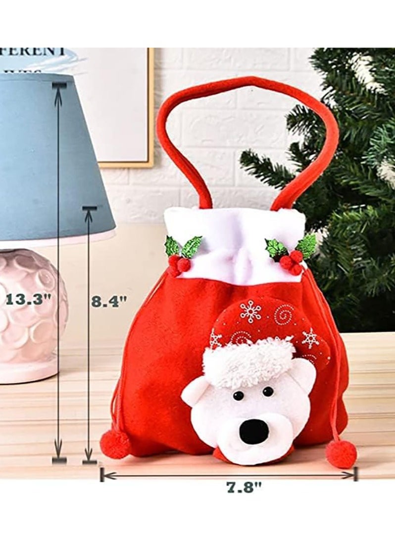 Generic - Gift Bags Drawstring Packaging Bags for Holiday Decoration Gift Party Favor Packaging Christmas (3 Pieces) - Image 1