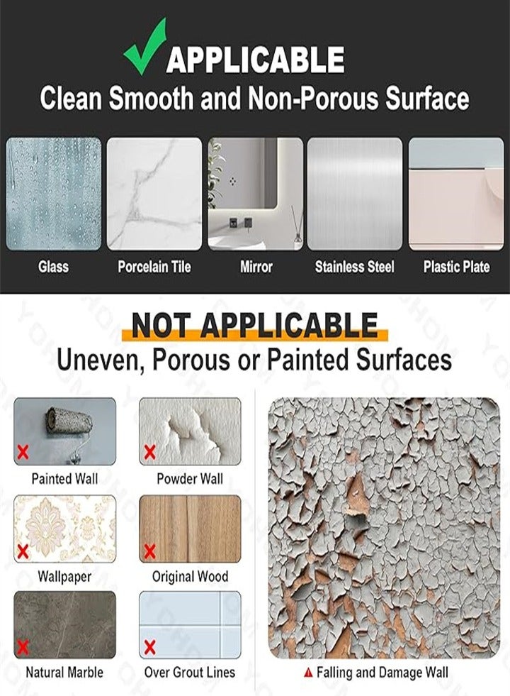 High Quality New Style Suction Cup Hooks, Stainless Steel Suction Cup, Suitable for Kitchen Hanger Towel Wall, No Drilling Required, Brushed Silver 2 Pieces - Image 2