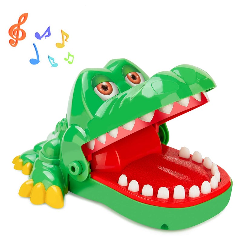 iShyan Crocodile Teeth Toys Game for Kids Crocodile Biting Finger Dentist Games with Sounds Funny Alligator Teeth Game - Image 3