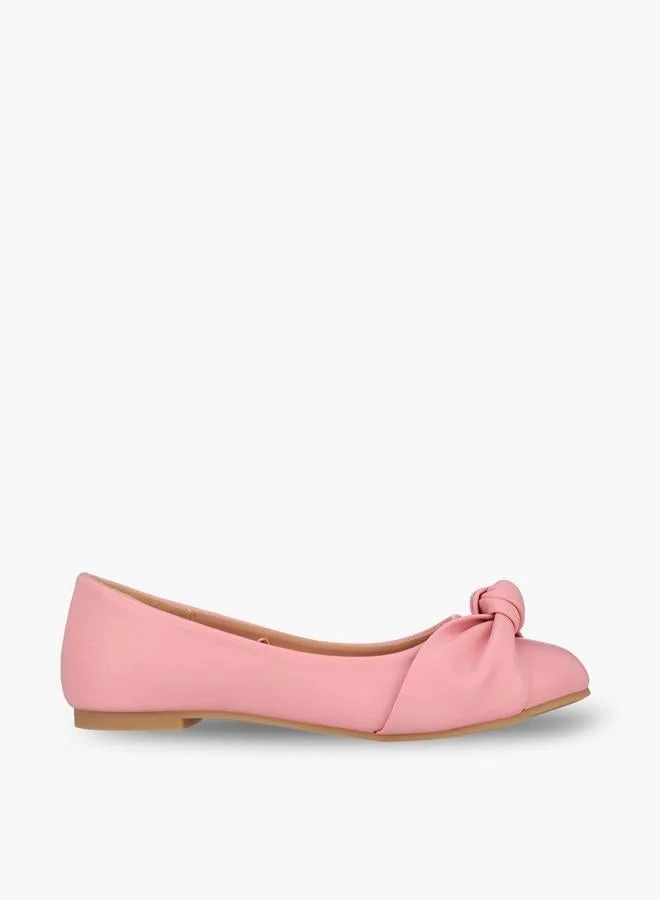 ليتل ميسي Girls Knotted Ballerina Shoes
