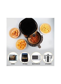 Spaceshoop Air Fryer Disposable Paper Liner Round Parchment Paper for Air Fryer Oil proof Water proof Non stick Air Fryer Liners Food Grade Parchment for Baking Roasting Microwave Oven Frying Pan  - Image 4