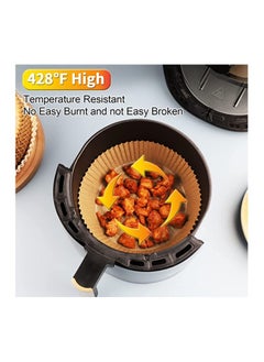 Spaceshoop Air Fryer Disposable Paper Liner Round Parchment Paper for Air Fryer Oil proof Water proof Non stick Air Fryer Liners Food Grade Parchment for Baking Roasting Microwave Oven Frying Pan  - Image 3