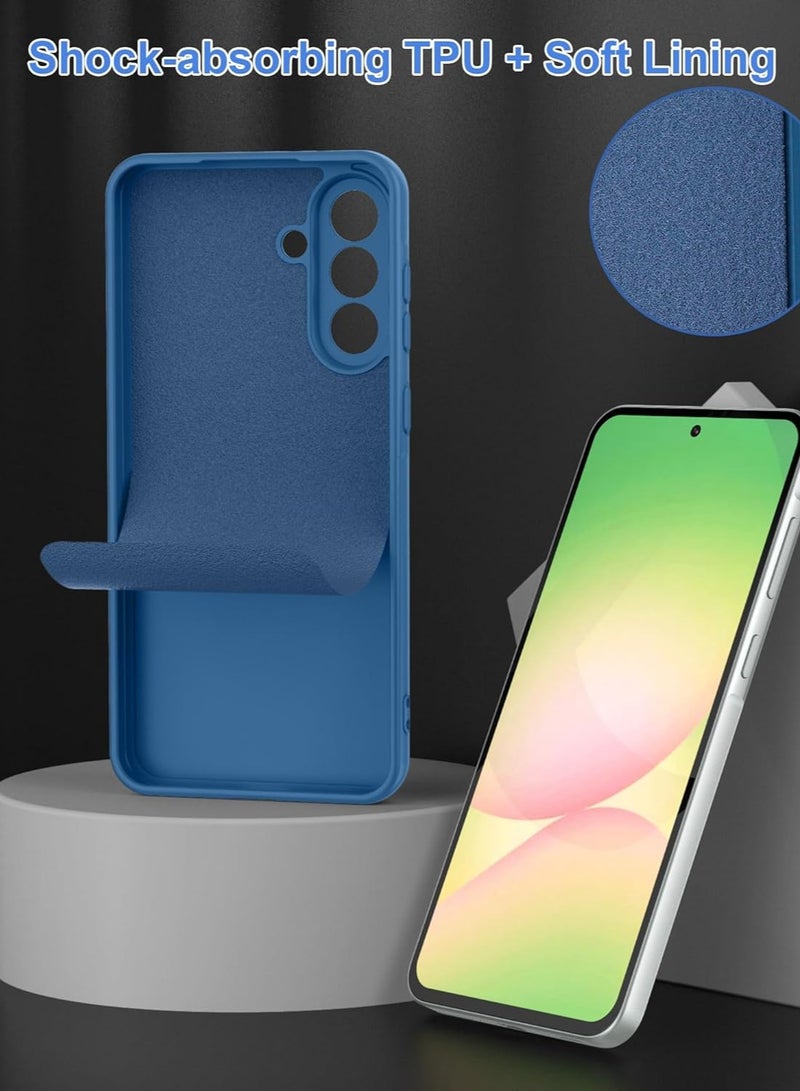 BORTONY Samsung Galaxy A36 Case Cover Liquid Gel Rubber Bumper Case with Soft Microfiber Lining Slim Fit Shockproof Protective Cover for Samsung Galaxy A36 5G 6.7-inch - Image 4