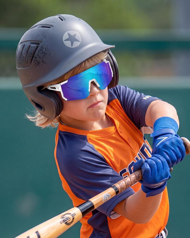 Duco Replaceable parts Polarized Kids Sunglasses Youth Sports Cycling Shades Lightweight Frame UV400 Child Boys Girls Baseball SunGlasses DK310 Integrated practical design - Image 2