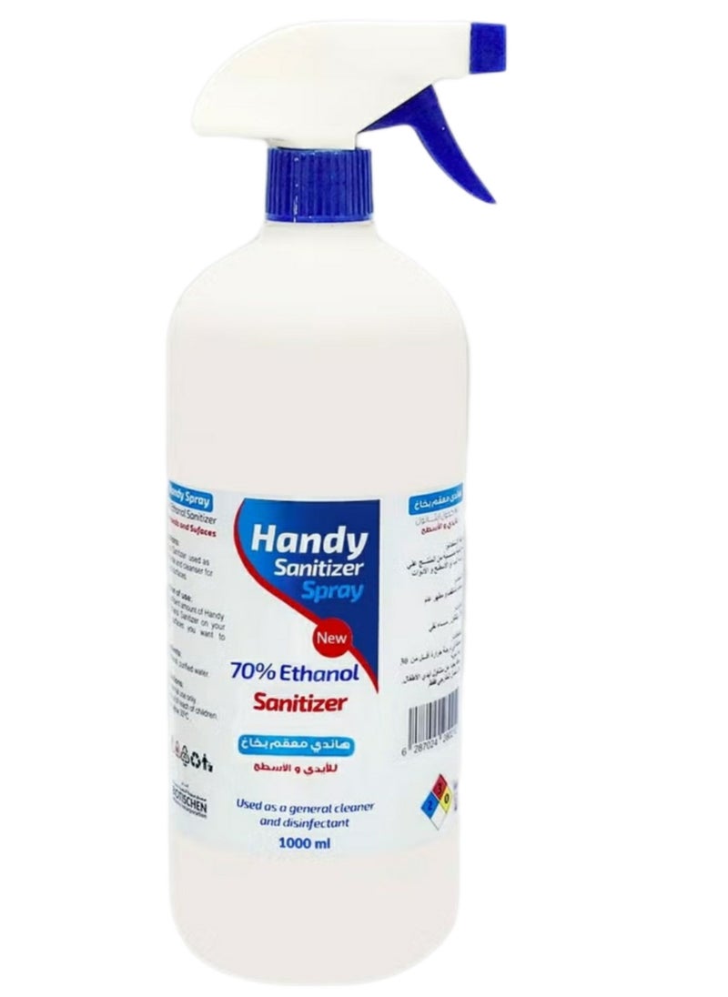 Handy - Sanitizer Spray 1000ML with 70% Ethanol, Disinfectant and General Cleaner - Image 1