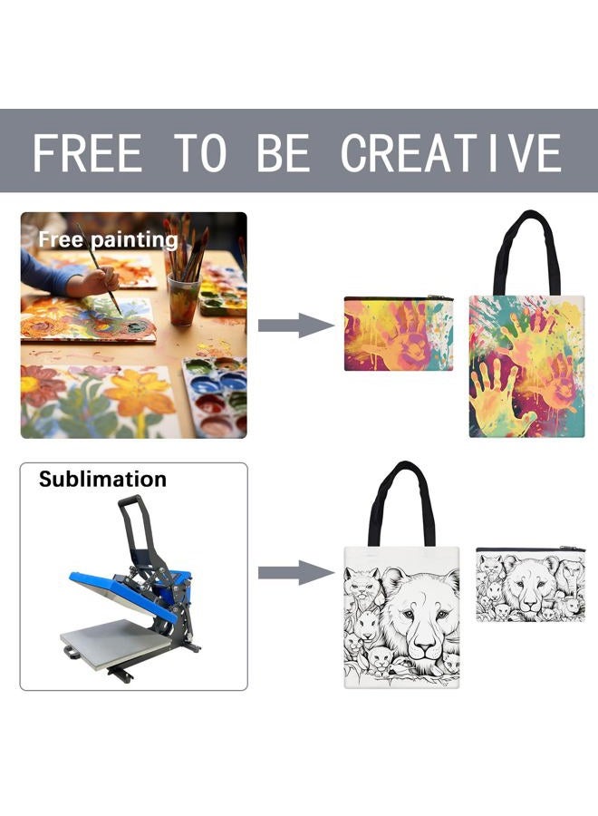 OKBA Sublimation Blanks Tote Bags Combination 20PCS - Image 5