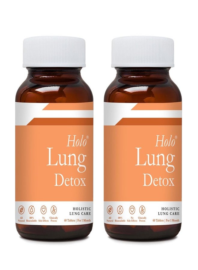ZEROHARM Holo Lung Detox Tablets - Ayurvedic Lung Cleanse for Pollution, Smoking & Respiratory Health - With Vasaka, Echinacea, Ginger, Basil, Mulethi - Nano Technology for Men & Women - 120 Tablets - Image 1