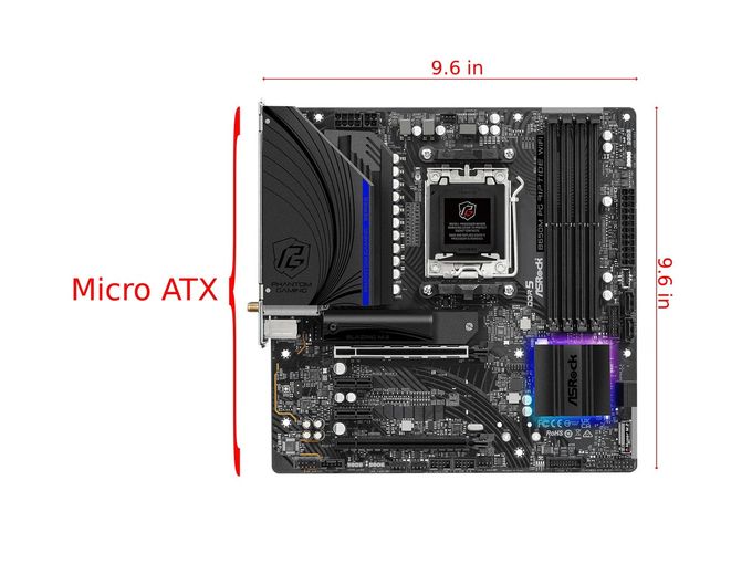 ASRock B650M Pg Riptide Wifi Amd Socket Am5 Ryzen 7000 Series Processors Motherboard - Image 5