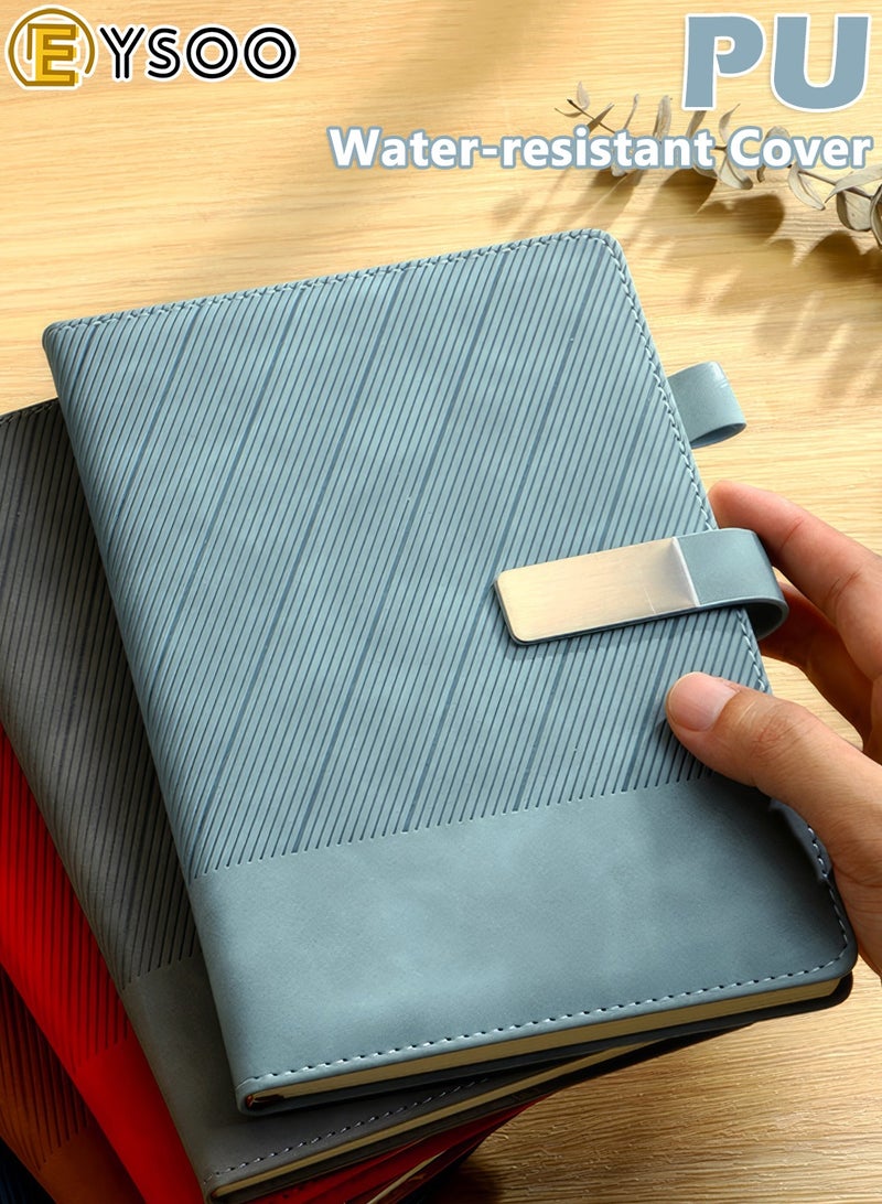  إيسو دفتر EYSOO مقاس A5 مسطر بغلاف صلب - 240 صفحة من ورق 80 غرام - دفتر مسطر للمكتب والمنزل والأعمال التجارية والمدرسة للكتابة وتدوين الملاحظات (أزرق) - Image 3