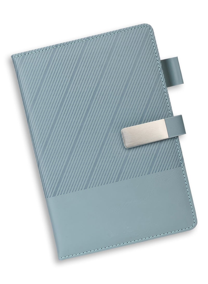  إيسو دفتر EYSOO مقاس A5 مسطر بغلاف صلب - 240 صفحة من ورق 80 غرام - دفتر مسطر للمكتب والمنزل والأعمال التجارية والمدرسة للكتابة وتدوين الملاحظات (أزرق) - Image 1