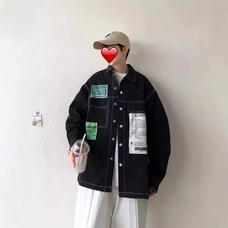 2024 Men'S Shirts Autumn High-Quality Youth New Workwear Cardigan Jacket Japanese Casual Thin Coat - Image 2