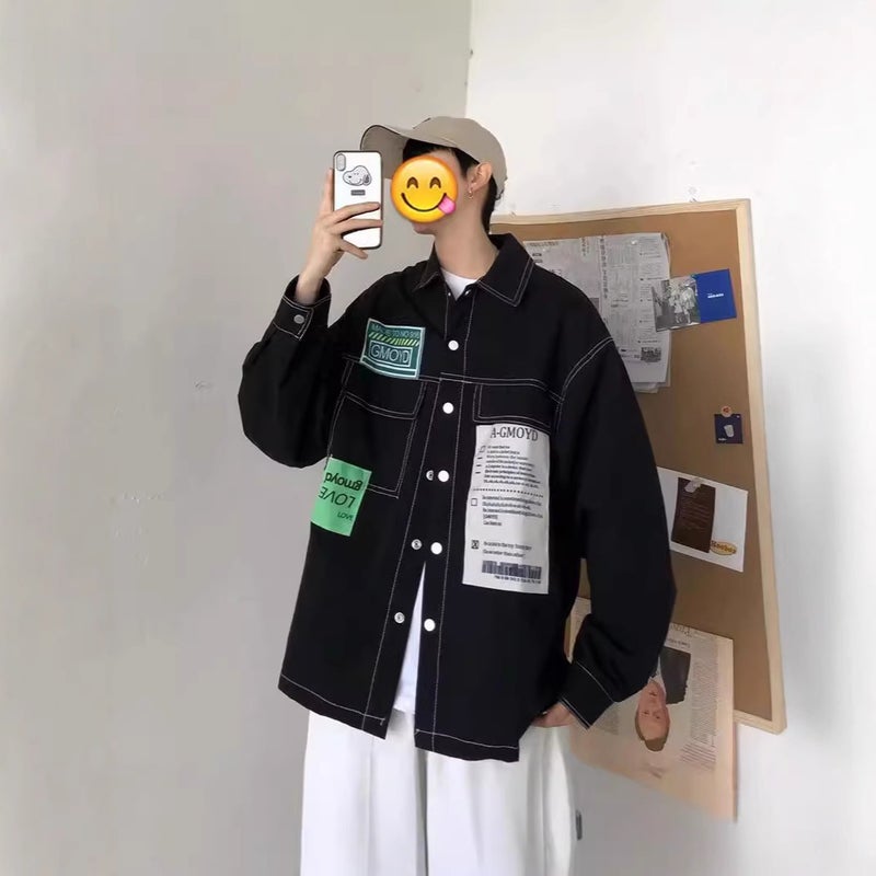 2024 Men'S Shirts Autumn High-Quality Youth New Workwear Cardigan Jacket Japanese Casual Thin Coat - Image 5