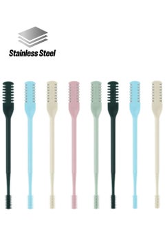 Generic 8 Pcs Nose Hair Clipper Stainless Steel Beard Miss Manual Beard Trimmer  - Image 1