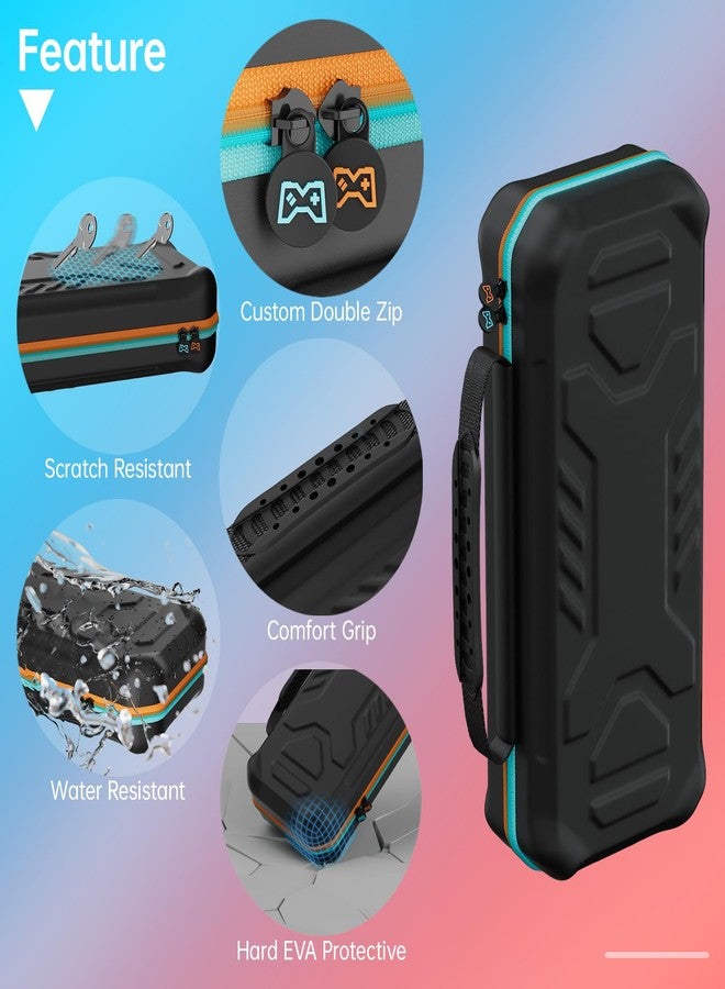 Hosanwell Switch2 13 in 1 Accessories Set for 2025 Nintendo Switch2 Model,Switch2 Hard Carrying Case with Switch2 Protective Case,8 Thumb Grip,2 Screen Protector,1 Stand - Image 4
