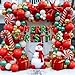 AobkDeco 143 Pcs Christmas Balloon Garland Arch KitMerry Christmas Banner and Red White Gold Metallic Green Cane Balloons Candy Foil Balloons Gift Box Balloons for Xmas Party Decorations - Image 2