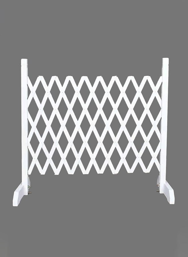 HOME TASTE Wooden Garden Fence - Retractable Wood Fence Gate, Plant Screen, And Garden Trellis - Extendable And Instant Fence For Home Yard - Trellis Partition, And Decorative Use - Image 1