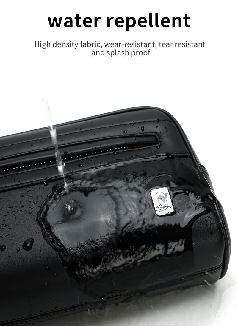 RAHALA 811 Stylish Men’s Handbag Organizer Clutch Business Waterproof Pouch For Travel Daily essentials Every Day Carry Bag - Black  - Image 4
