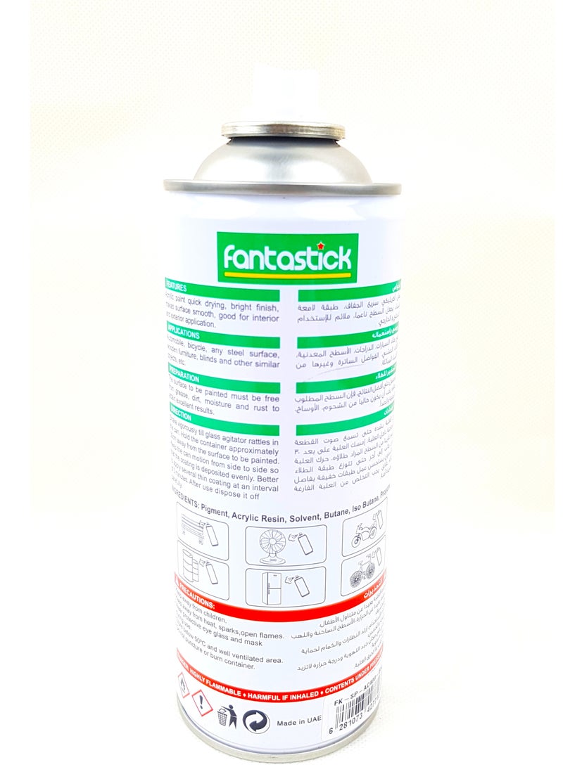 Fantastick 400ml All Purpose Spray Paint Black Color - Image 3