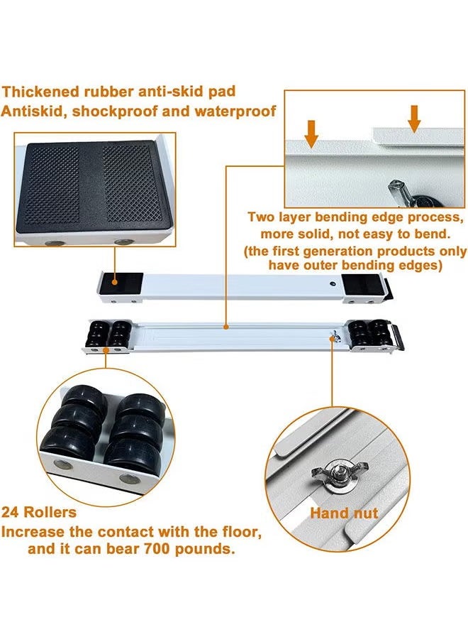 Generic Heavy Duty Extensible Appliance Roller is Suitable for Washing Machines, Refrigerators, Dryers, Dishwashers and other Heavy Objects, can bear 500kg. Washing Machine Base  - Image 3