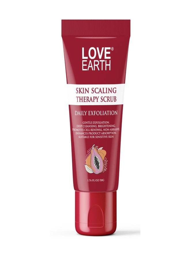 Love Earth Skin Scaling Therapy Scrub Daily Exfoliation For Gentle Exfoliation, Suitable For Sensitive Skin, Deep Cleansing, Brightening, Promotes Cell Renewal, Enhances Product Absorption, Non-Abrasive 50g - Image 2