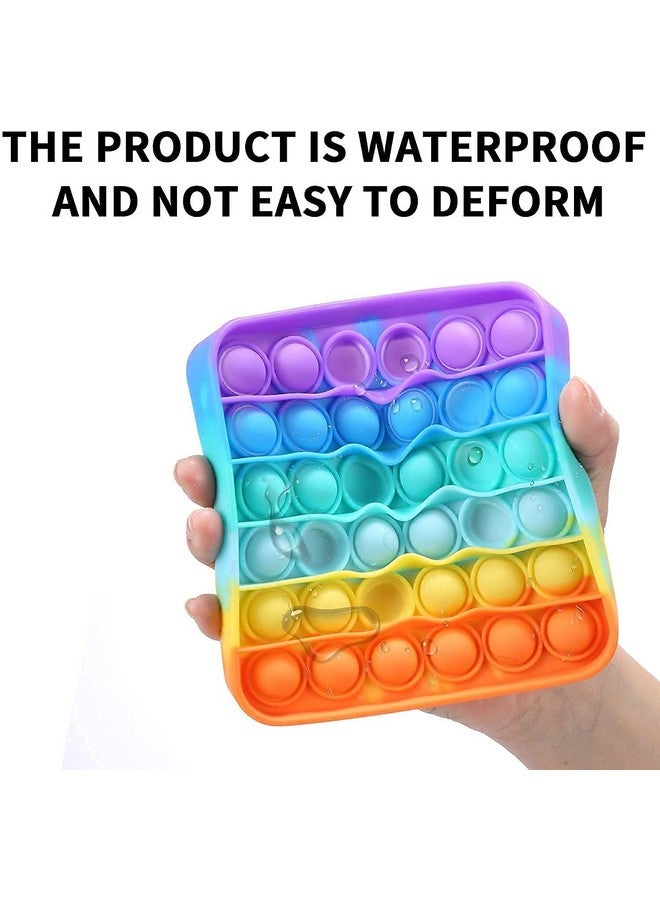SEASPIRIT Pop It for Kids, Stress Relief for Adults, Anxiety Toy for All Ages, Simple Fidget Popper Toy, Different Shape Pop It for Kids, Educational Toy (Square) - Image 3