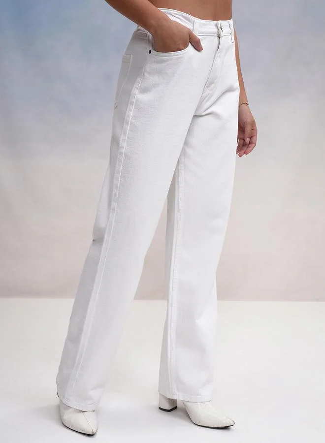Tokyo Talkies Tokyo Talkies High-Rise Straight Fit Jeans