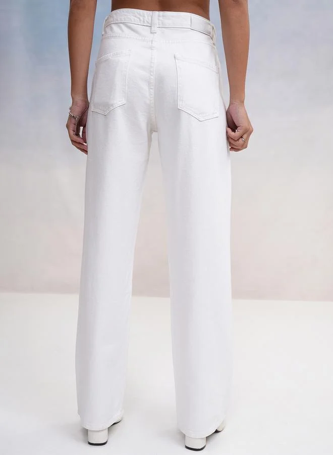 Tokyo Talkies Tokyo Talkies High-Rise Straight Fit Jeans