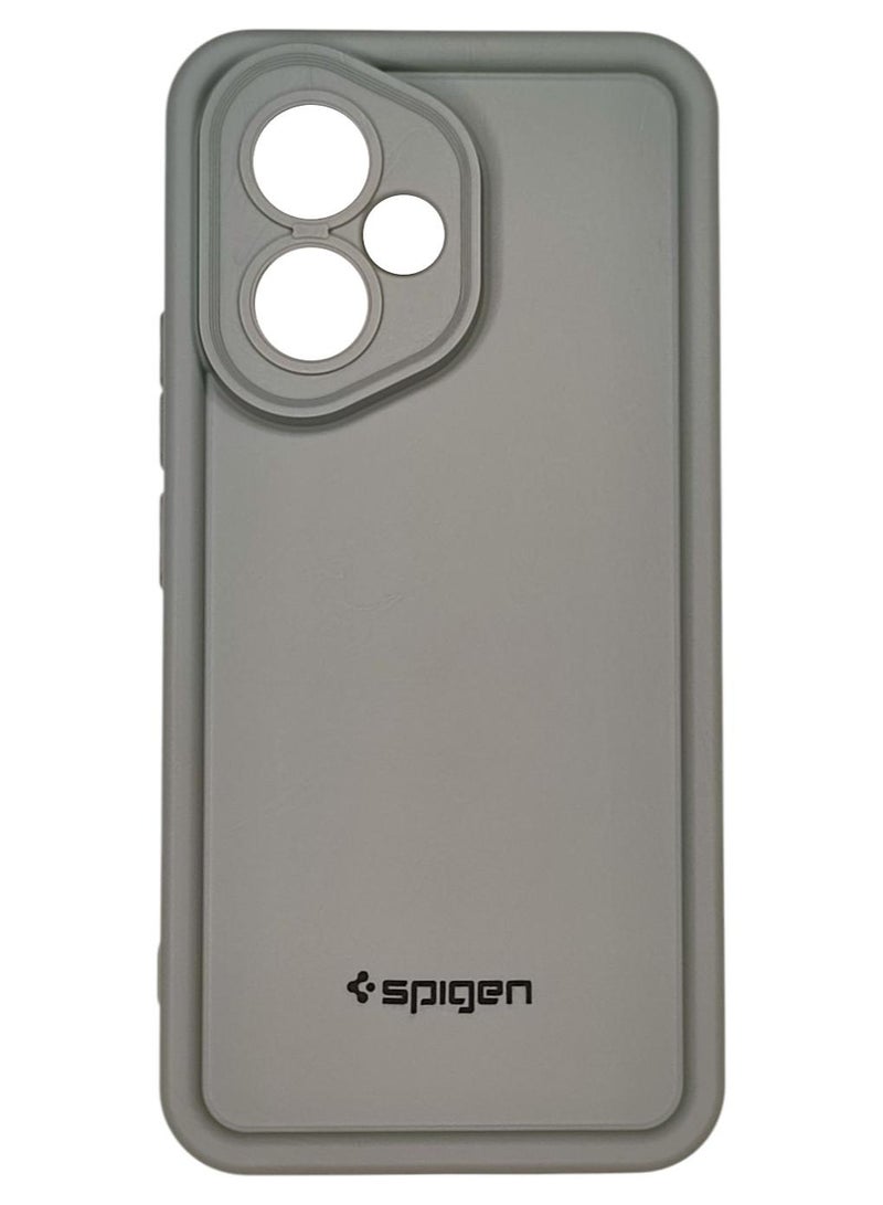 سبايجن جراب سيليكون و حامي للكاميرا لهاتف Honor 400 - رمادى فاتح