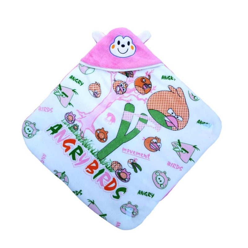 BRANDONN Fashions Gift Pack Combo of 2 New Born Baby All Season Use 3 in 1 Baby Wrapper OR Blanket Cum Sleeping Bag Cum Beeding(0-4months)(Pink & Blue) - Image 3