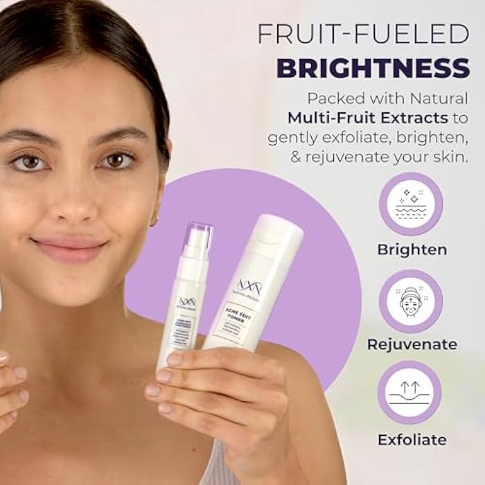 NxN Acne Facial Toner with Salicylic Acid, Witch Hazel, Probiotics & Natural Multi-Fruit Extracts Alcohol Free Treatment for All Skin Types - Image 4