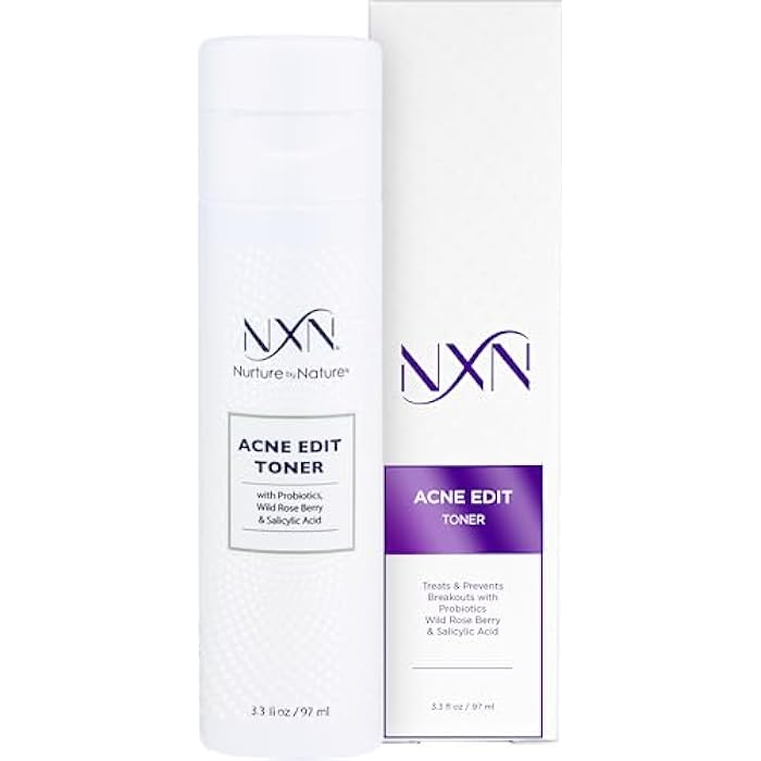 NxN Acne Facial Toner with Salicylic Acid, Witch Hazel, Probiotics & Natural Multi-Fruit Extracts Alcohol Free Treatment for All Skin Types - Image 1