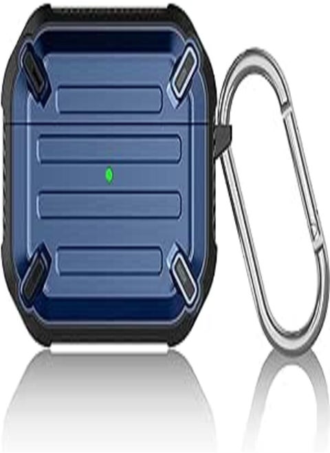 Unicorn Beetle Pro Series AirPods Pro Case Armor Rugged Protective Cover with Keychain (Blue)