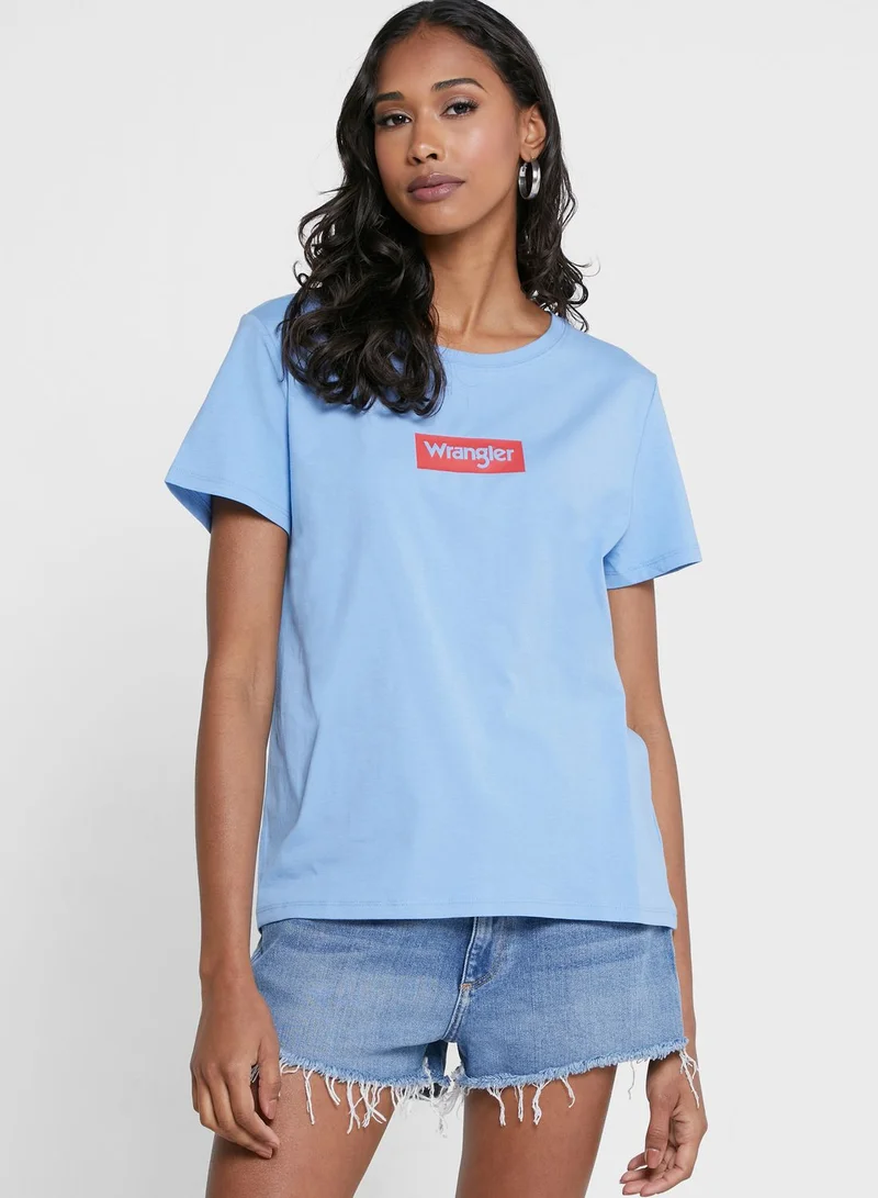 Wrangler Cotton Super Combed Fabric Logo T-Shirt