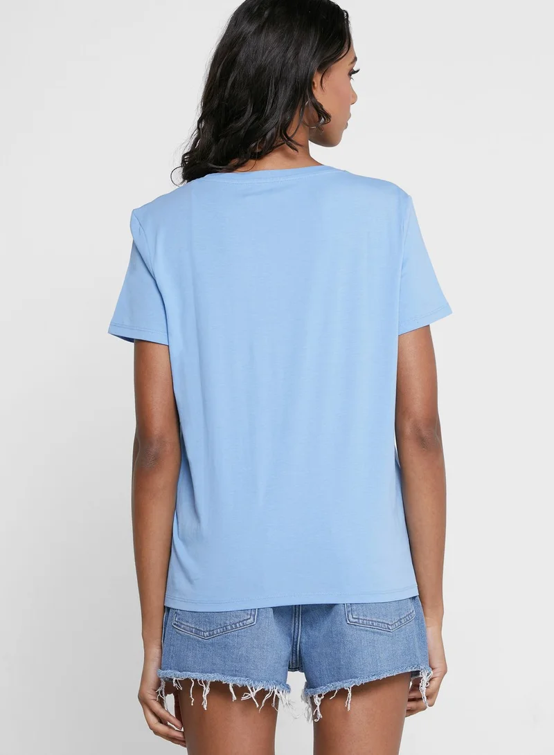 Wrangler Cotton Super Combed Fabric Logo T-Shirt