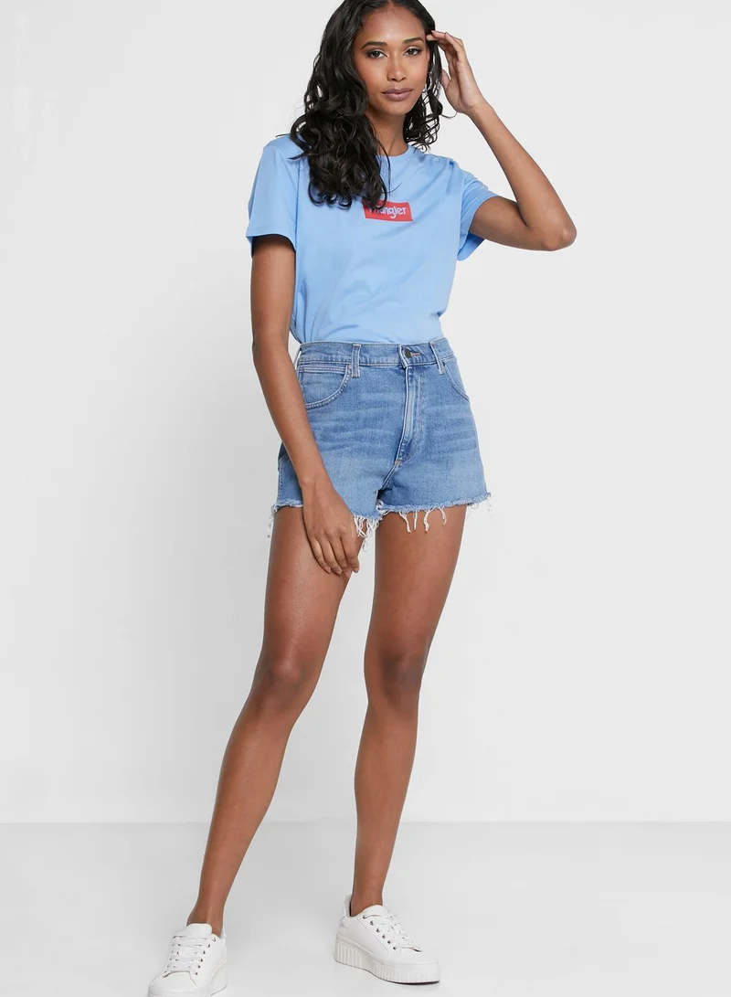 Wrangler Cotton Super Combed Fabric Logo T-Shirt