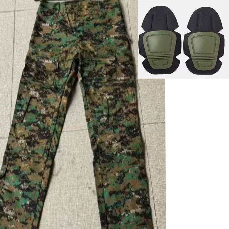 Durable Tactical Cargo Pants with Multiple Pockets and Camouflage Pattern - Image 1