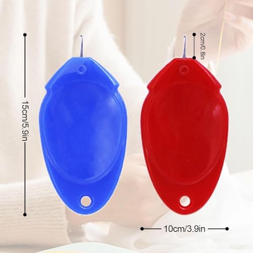 RIANZ Sewing Machine Needle Threader, Sewing Needle Threader Handheld Sewing Tools, Machine Accessories, Embroidery Simple Needle Threader Tool for Beginners (Multi Color-Pack of 5) - Image 5
