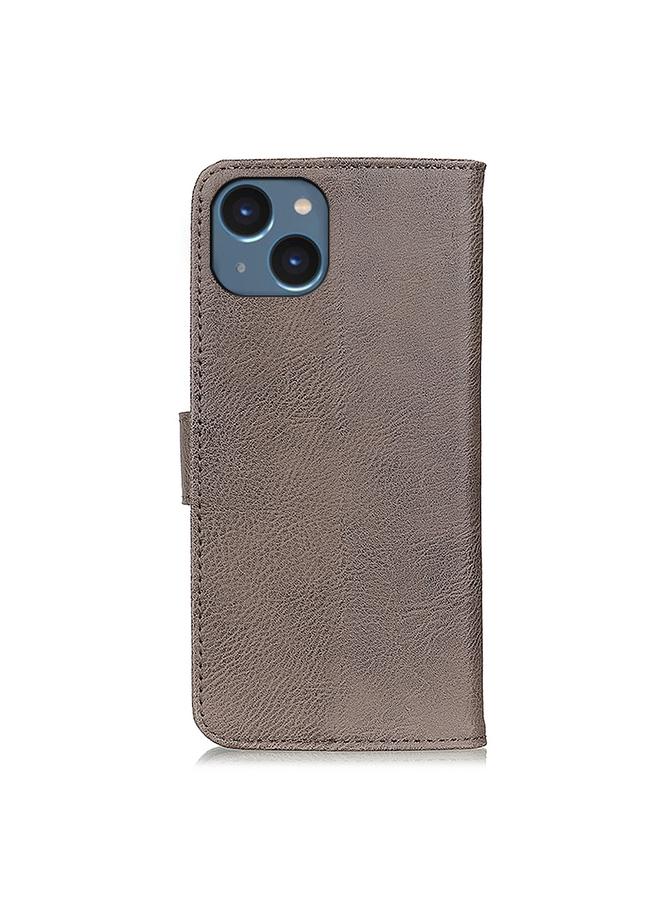 S-TOP Case For iPhone 14 KHAZNEH Cowhide Texture Horizontal Flip Leather Phone Case - Image 3