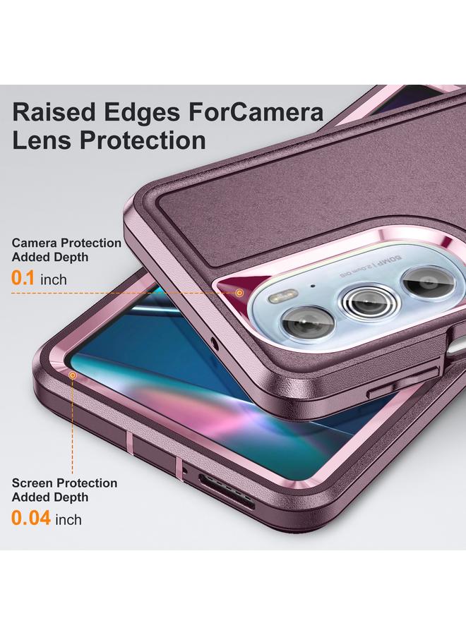 S-TOP Case For Motorola Edge 30 Pro 3 in 1 Rugged Holder Phone Case - Image 4