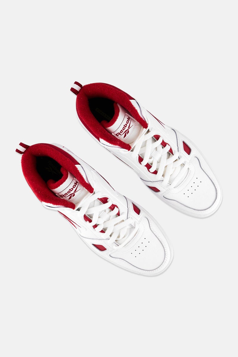 Reebok Men Resonator Mid  Lace up Basketball Shoes, White - Image 4